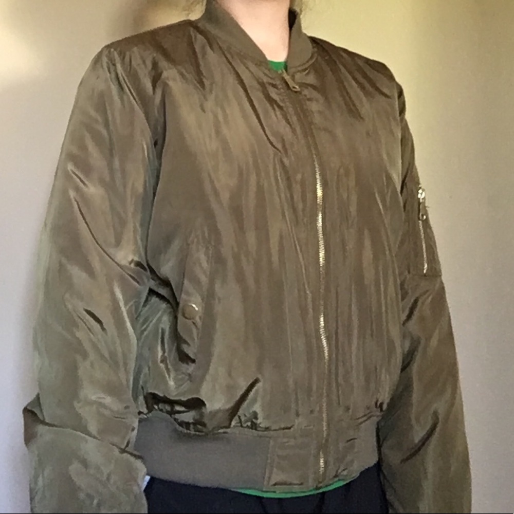 Green Bomber Jacket